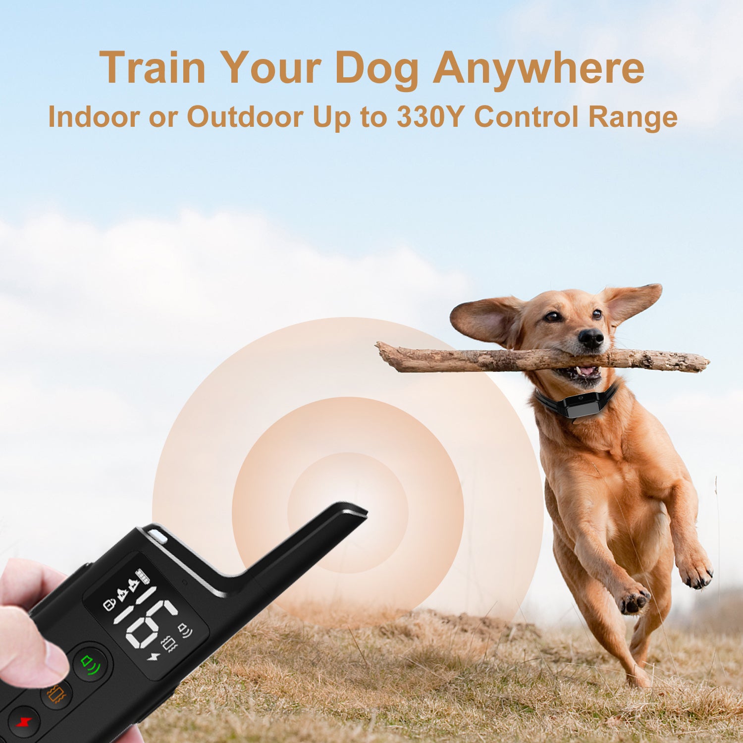 ROJECO Dog Training Collar – 3 Modes, IPX7, LED Color Screen