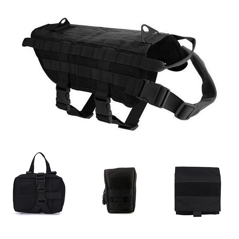 Tactical Saddle Style Dog Chest Harness – No-Pull, Lightweight