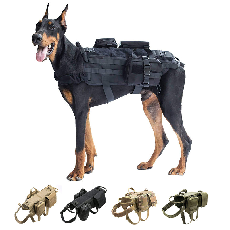 Tactical Saddle Style Dog Chest Harness – No-Pull, Lightweight