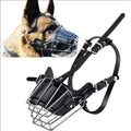 Steel Wire Dog Muzzle – Breathable, Adjustable for Medium & Large Dogs